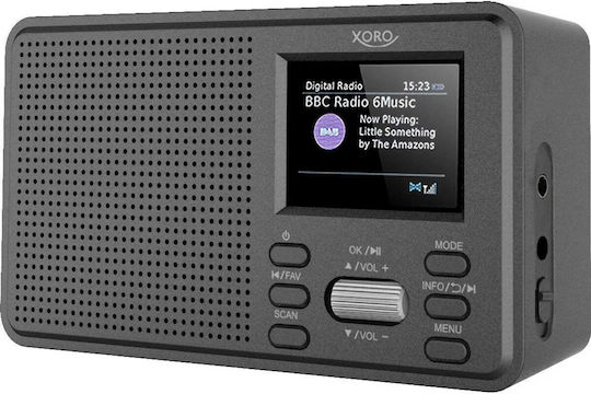 Xoro DAB 142 Настолен Радиоприемник на Батерии DAB+ с Bluetooth Сив