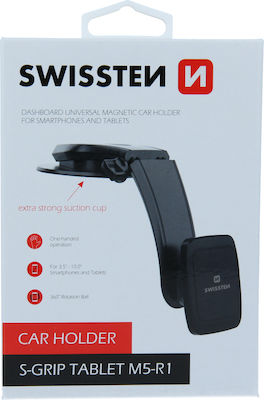 Swissten Mobile Phone Holder Car S-GRIP M5-R1 with Magnet Black