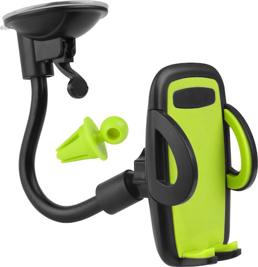 CarMotion Carmotion 2σε1 Βάση Κινητού Αυτοκινήτου με Ρυθμιζόμενα Άγκιστρα Μαύρη