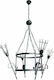 Kronleuchter 4xE14 Schwarz L-1108-0034