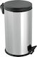 Mopatex Metallic Waste Bin 5lt with Pedal Black
