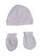 abo Kids Beanie Set with Gloves Fabric Pink for Newborn