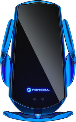 Forcell Mobile Phone Holder Car HS1 Blue with Adjustable Hooks and Wireless Charging Blue FOCM-092190