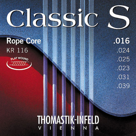 Thomastik Classic S Rope Core Guitar Σετ Χορδών Silver Plated Κλασικής Κιθάρας 16 - 39" Light