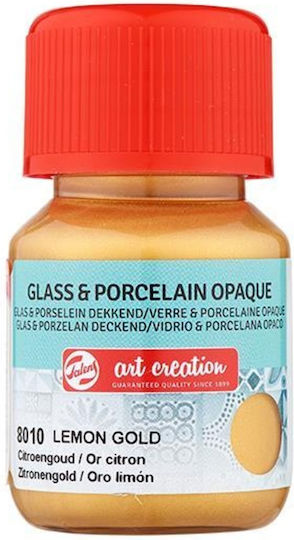 Royal Talens Art Creation Glass & Porcelain Opaque Υγρό Χρώμα Χειροτεχνίας Χρυσό για Πορσελάνη και Γυαλί 8010 Lemon 30ml