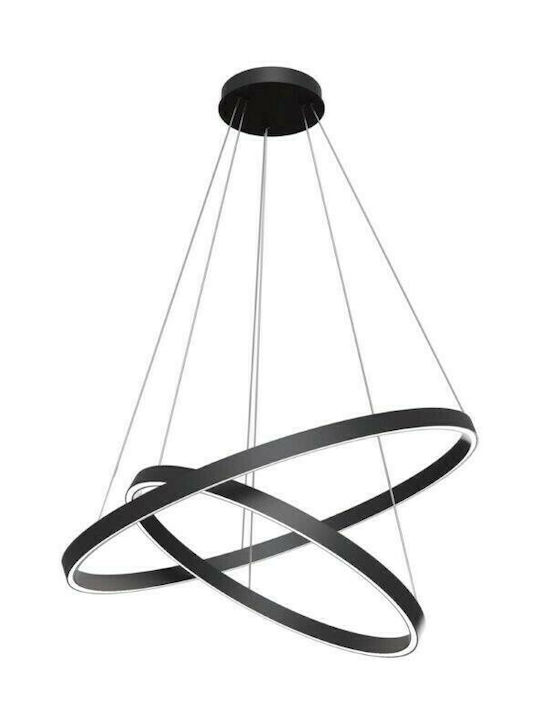 Maytoni Rim Pendant Light LED with Natural White Light Black