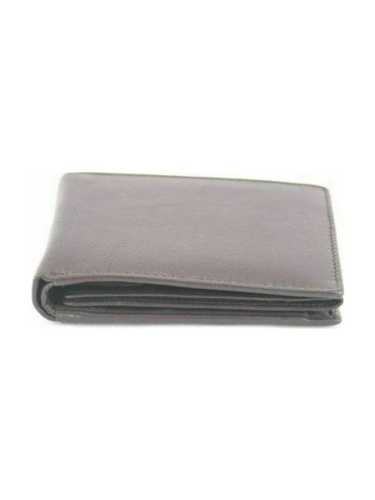 KOUROS-portofel din piele LARGE-4601-KAFE