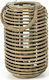 Zaros Rattan Lantern Beige 23x23x38cm