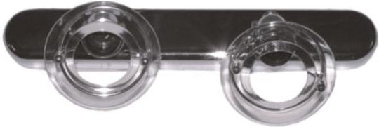 Elvhx Doppel Spot in Silber Farbe