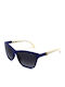 Blumarine Unisex Sonnenbrille mit Blau Kunststoff Gestell SBM651 0D82