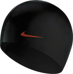 Nike Solid Σκουφάκι Κολύμβησης Ενηλίκων από Σιλικόνη Μαύρο