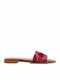 Favela Damen Flache Sandalen in Fuchsie Farbe