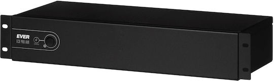 Ever ECO Pro 700 AVR CDS 19" 2U UPS Line-Interactive 700VA 420W με 3 Πρίζες