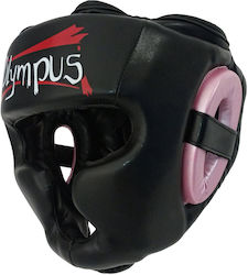 Olympus Sport Head Guard Girly Pu Căști de box Adulți Față întreagă din piele sintetică Negru