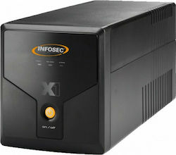 Infosec X1-1250 NEMA UPS Line-Interactive 1250VA 625W cu 4 Schuko Prize