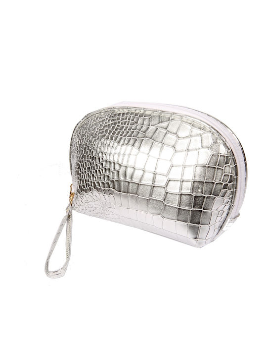 Toiletry Bag in Silver color