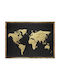 Atmosphera World Painting Wooden 78x58cm