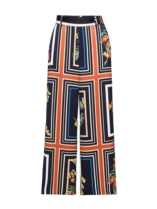 Wide trousers with print
