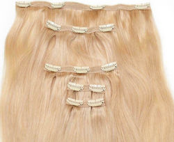 Seamless1 Extension with Clip with Natural Hair Remy in Light Blonde Color 55cm Vanilla