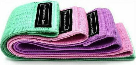 Level-S Benzi de rezistență în formă de buclă seturi 3buc Colorate 70cm 0.7m