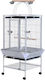 Pawhut Metallic Bird Cage Rolling Bird Cage 86x80x160cm 86x80x160cm