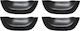 Kamei Exterior Car Decorative Handles Audi 80 / A4 / A6 / A8 / B4 / V8 / 100 Citroen C3 / C4 Corvette C3 / C4 4pcs