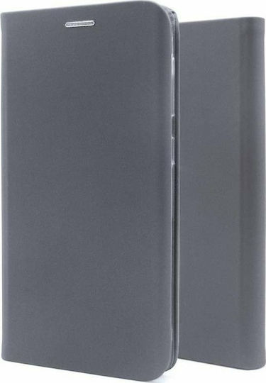 iNOS Curved S-Folio Книга Изкуствена кожа Сив (Galaxy A02s)