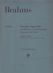 G. Henle Verlag Brahms - Sonatas Op.120 Sheet Music for String Instruments / Piano