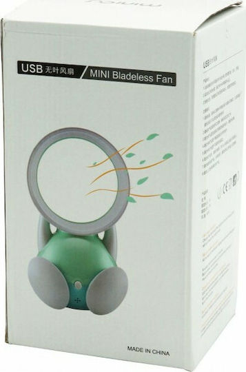 Ανεμιστηράκι USB 2W Ασημί