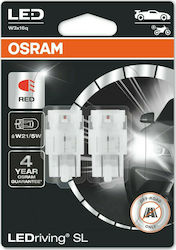 Osram Lampen Auto & Motorrad LEDriving SL W21/5W LED Rot 12V 2.4W 2Stück