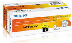 Philips Лампи Автомобила W21/5W Халогенни 12V 5W 1бр