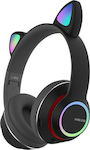 L450 Wireless/Wired Over Ear Headphones with 10 hours of Operation Blacα