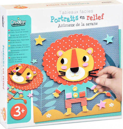 Crealign Children's Craft Velvet Creations - Jungle Animals for Children 3+ years Years