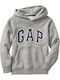 GAP Kinder Sweatshirt mit Kapuze und Taschen Gray