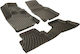 Rizline Set of Front and Rear Mats 4pcs Tray Type for Suzuki Jimny 2018 Black