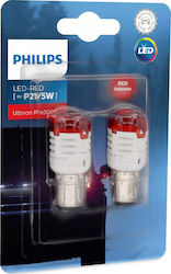 Philips Λάμπες Ultino Pro 3000 P21/5W-BAY15D-1157 LED 3000K Κόκκινο 2τμχ