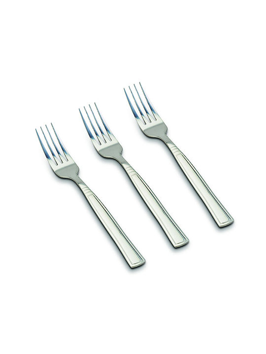 Nava Acer Set of Forks Table Silver 10-127-051 3pcs