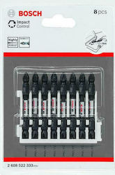 Bosch Set 8 Schraubendreher-Bits Impact Control