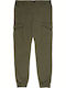 Kinder Schlaghose Cargo Stoff Khaki
