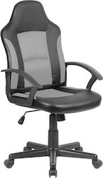 A6130 Reclining Office Chair with Fixed Arms Μαύρο / Γκρι Zita Plus