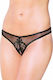 Softline 2442 String Γυναικείο Sexy String Αυτοκινήτου Black