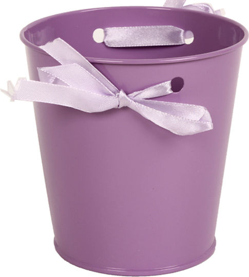 Keskor Planter Metal Purple 10.5x10.5x11cm.