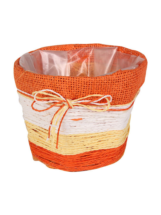 Keskor Planter Fabric Orange 14.5x14.5x11cm.
