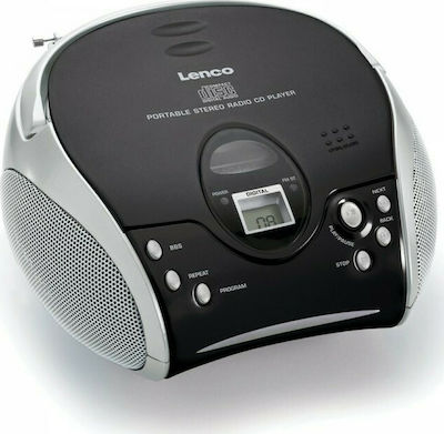 Lenco Φορητό Ηχοσύστημα mit CD-Spieler / MP3-Spieler / Radio in Schwarz Farbe