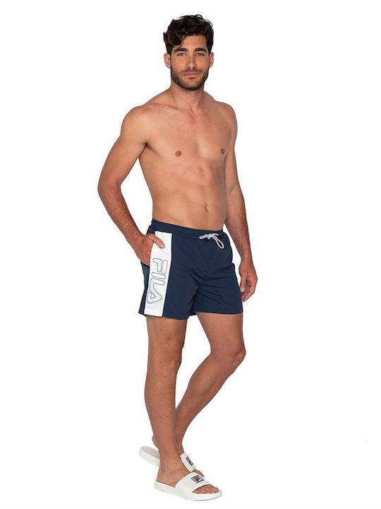 Fila Yago Herren Badehose Marineblau Gestreift