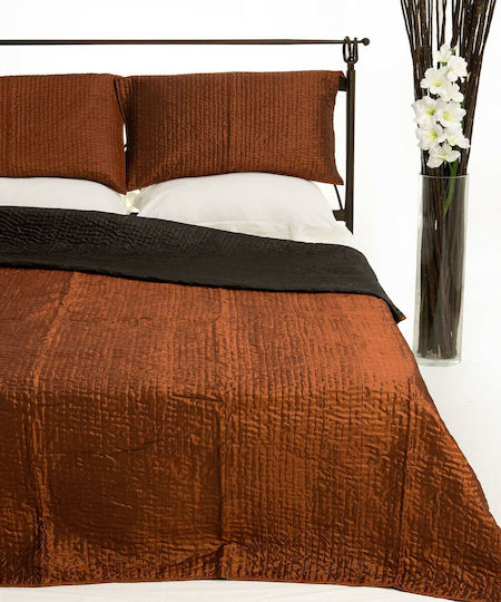 Silk Fashion 6330 Set Coverlet Single Cotton Satin Ceramides 160x220cm 2pcs