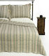 Silk Fashion C1 Подредба Покривало Единично Памук Бежов 170x220см 2бр