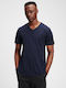 GAP Solids Men's Short Sleeve T-shirt Navy Blue