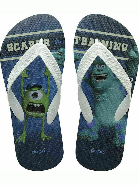 Dupe Kinder Flip Flops Blau Monster