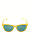 Moscow Mule Sunglasses with Yellow Plastic Frame and Green Polarized Lens MM/3332/2